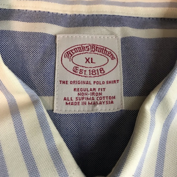 Brooks Brothers Shirt Mens XL Fun Striped - Picture 6 of 6